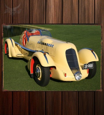Металлическая табличка Duesenberg SJ Mormon Meteor Speedster
